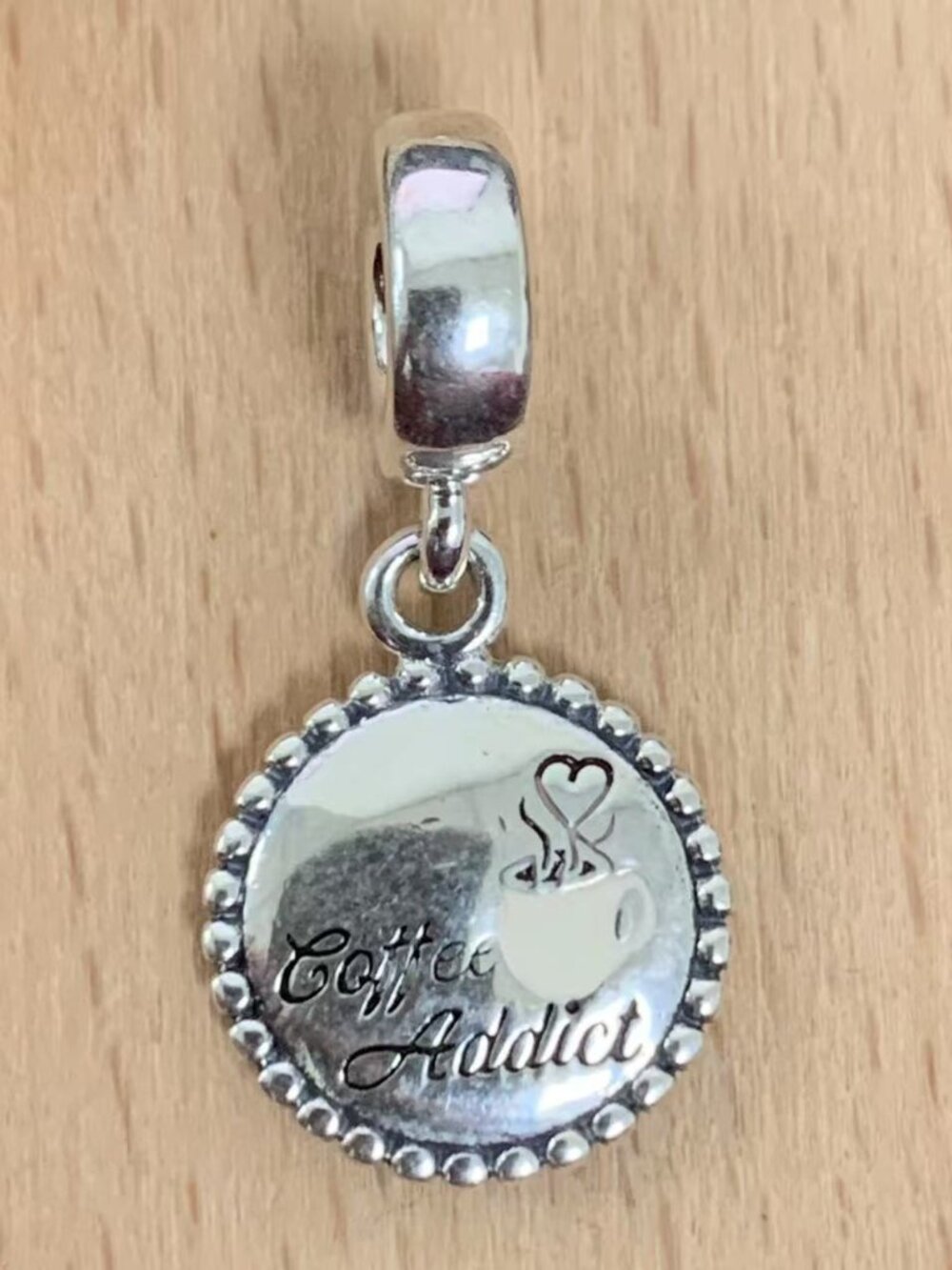 Pandora Coffee Addict Charm, S925 Silver Jewelry Bracelets